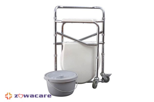 Zowa COMMODE WITH CASTORS BUCKET
